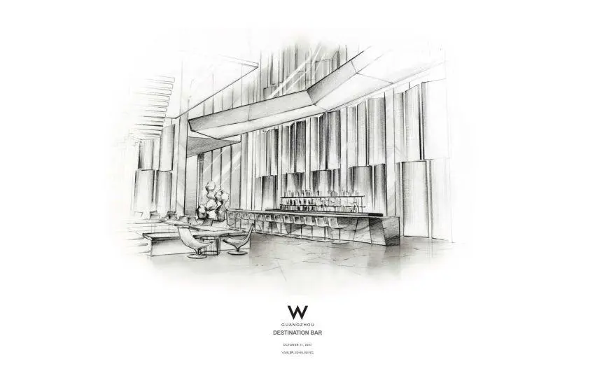 广州W酒店 概念设计方案+CAD施工图+实景+物料丨2.21G