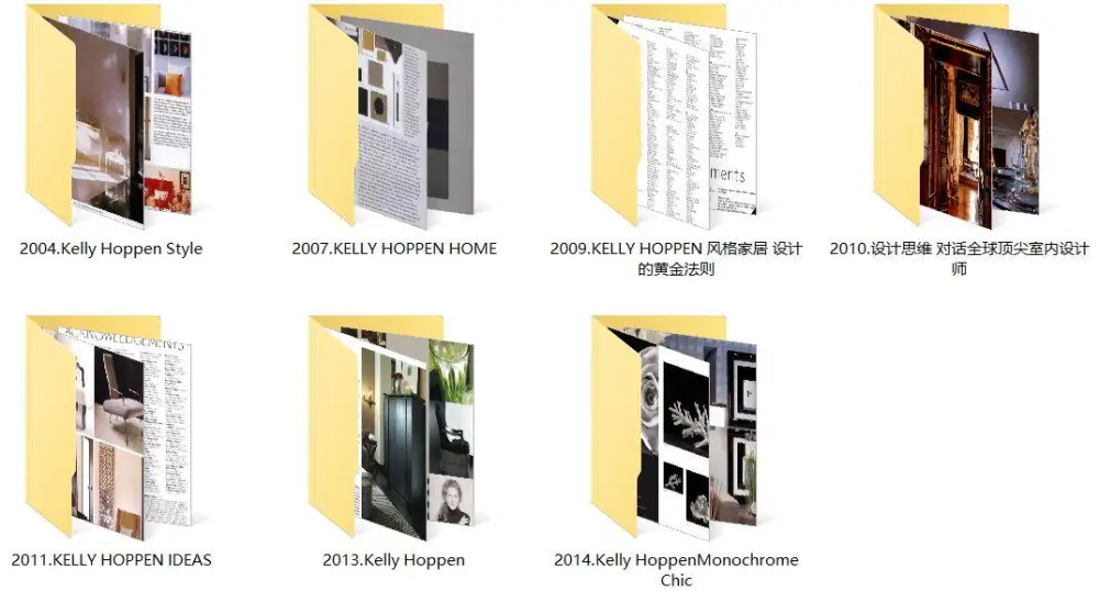 凯莉·赫本Kelly Hoppen作品集+书籍+软装家具丨37套丨2360P丨2.51G