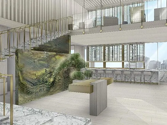 Yabu雅布北京梵悦·108顶层会所丨效果图+SU模型+施工图+软装方案丨606M