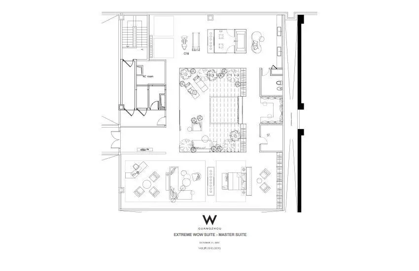 广州W酒店 概念设计方案+CAD施工图+实景+物料丨2.21G