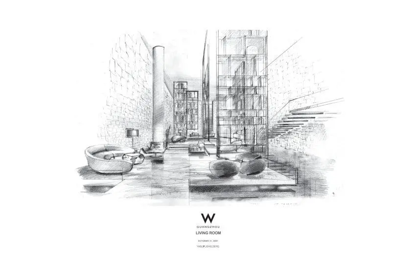 广州W酒店 概念设计方案+CAD施工图+实景+物料丨2.21G