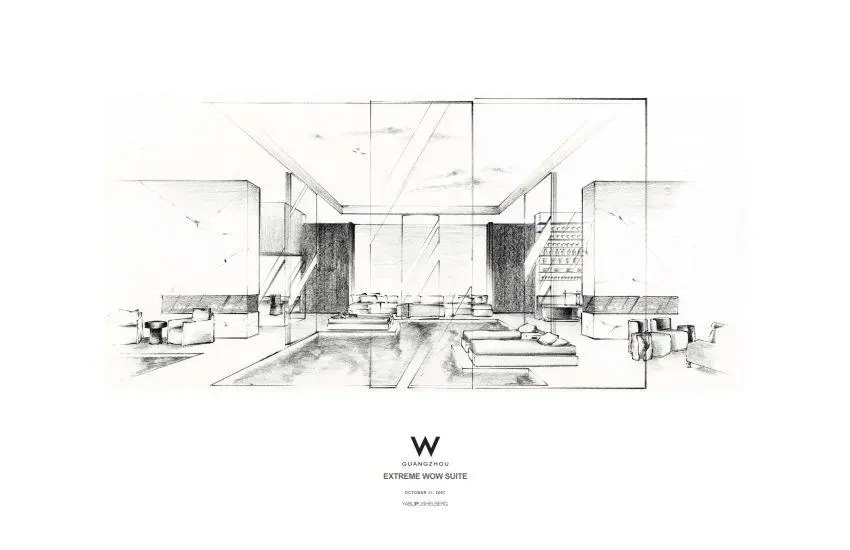 广州W酒店 概念设计方案+CAD施工图+实景+物料丨2.21G