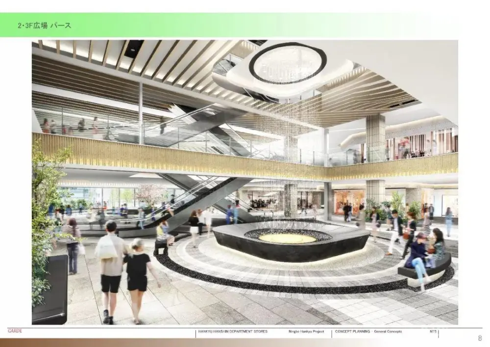 【日本GARDE设计】宁波阪急百货购物中心丨效果图PPT方案+CAD&PDF施工图+照明设计+标识丨1.9G