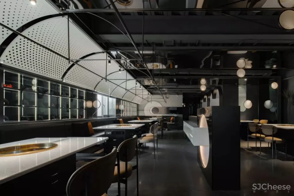 万谦集设计 | 成都太古里天体轨迹设计概念-九里火锅