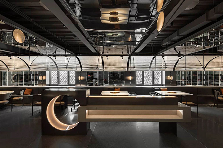 万谦集设计 | 成都太古里天体轨迹设计概念-九里火锅