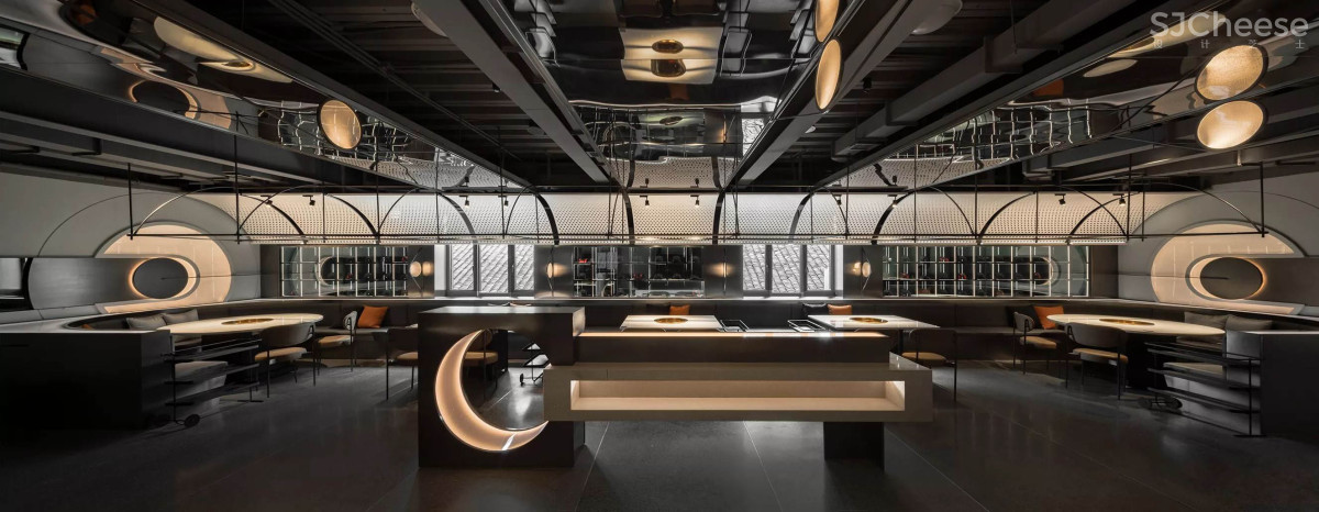 万谦集设计 | 成都太古里天体轨迹设计概念-九里火锅