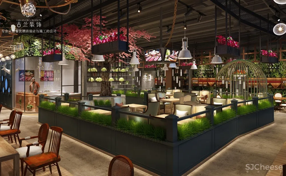 成都火锅店设计-斧牛记养生牛肉汤锅店