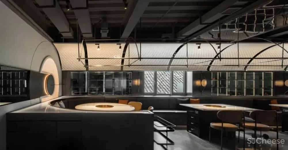 万谦集设计 | 成都太古里天体轨迹设计概念-九里火锅