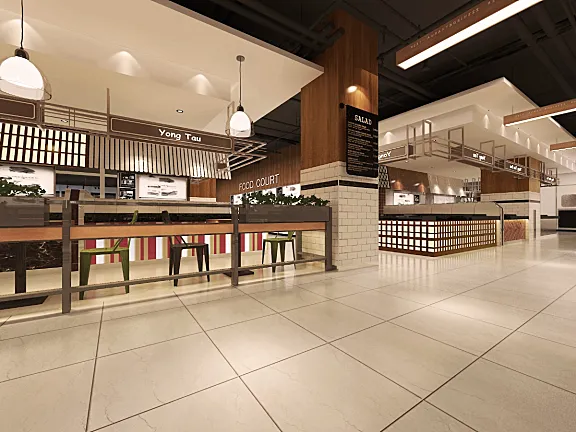 营口鲅鱼圈万隆天街美食庭院丨首层&六层丨效果图+CAD全套施工图+机电施工图+物料书丨416M