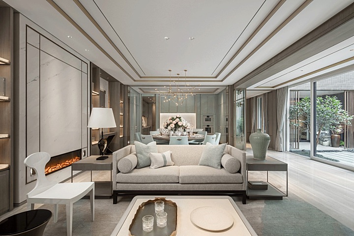 【戴昆】成都文儒德别墅样板间丨设计说明+全套CAD施工图+高清官方摄影42P丨376M