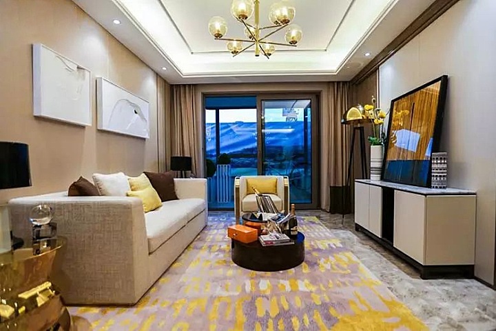 梁志天丨 南京胜科·星洲府A、B户型样板间丨效果图+施工图+物料表+实景丨43M