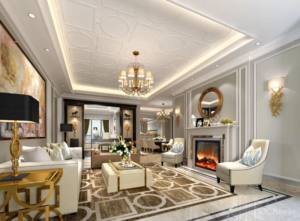 朗昇设计丨昆明海伦保国际9号地块一座301样板房｜效果图+施工图CAD+物料+官方摄影｜231M