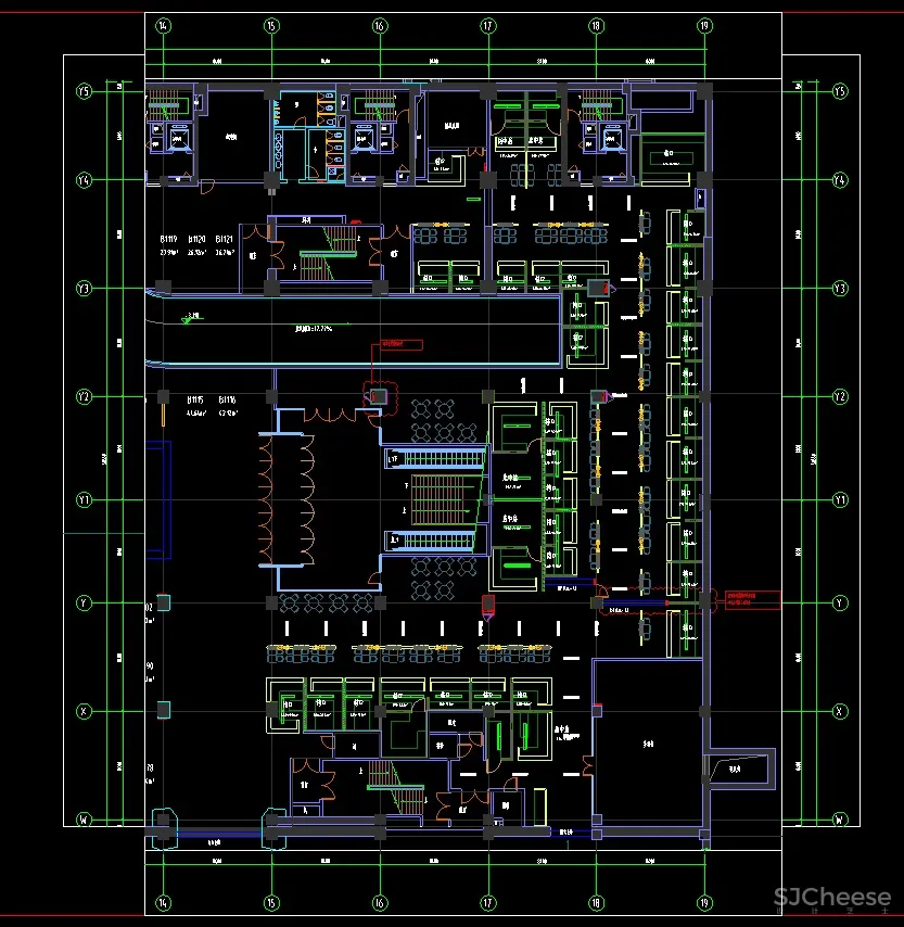营口鲅鱼圈万隆天街美食庭院丨首层&六层丨效果图+CAD全套施工图+机电施工图+物料书丨416M