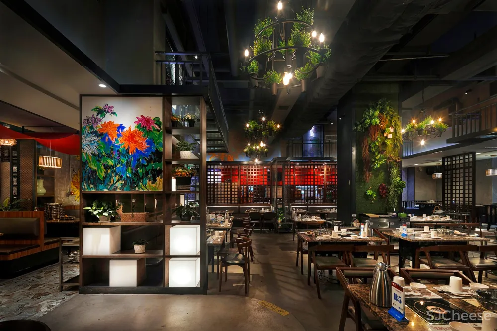 主题餐厅设计【餐饮空间设计】黄记煌:菊庭,喧嚣城市中的一片净土