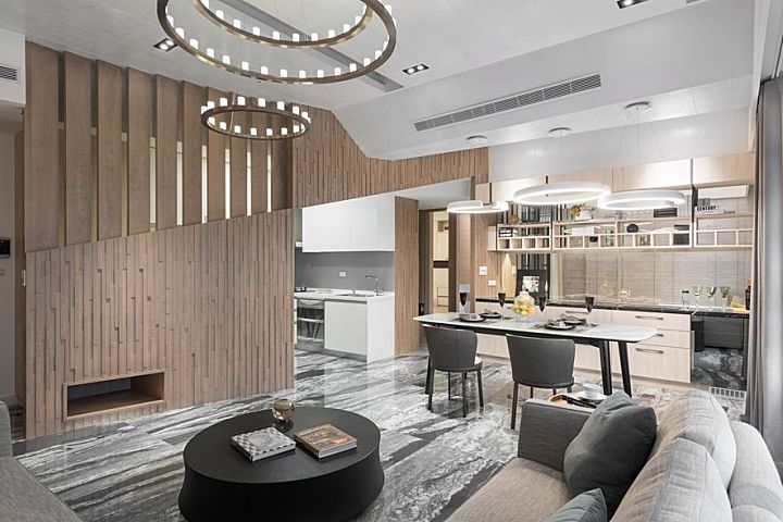 汤镇权空间设计 | 新庄兆之丘-明亮温馨四口之家