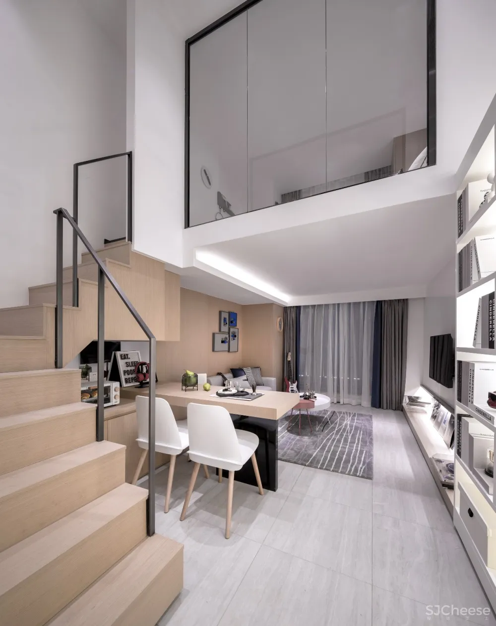 蓝调都市 南昌力高 雍湖国际LOFT公寓样板间 | 奥美设计