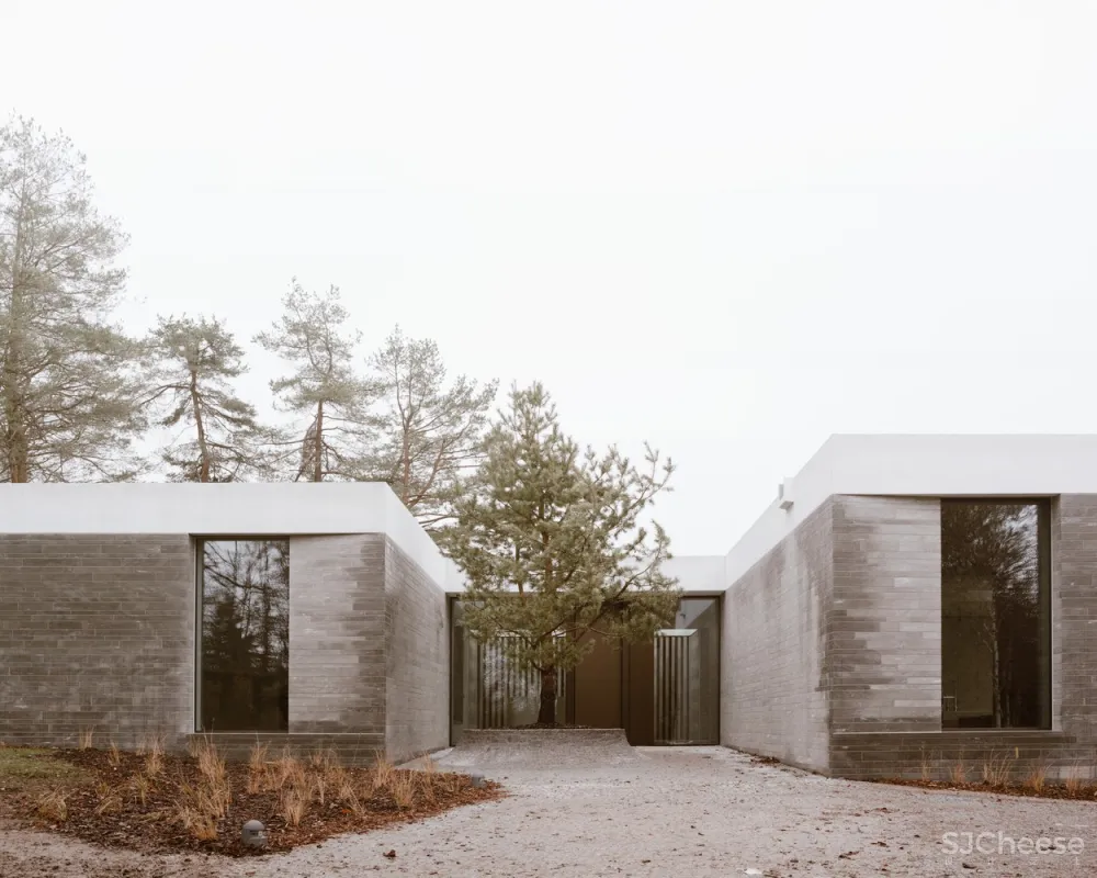 公园中的极简住宅，瑞士苏黎世 / Think Architecture