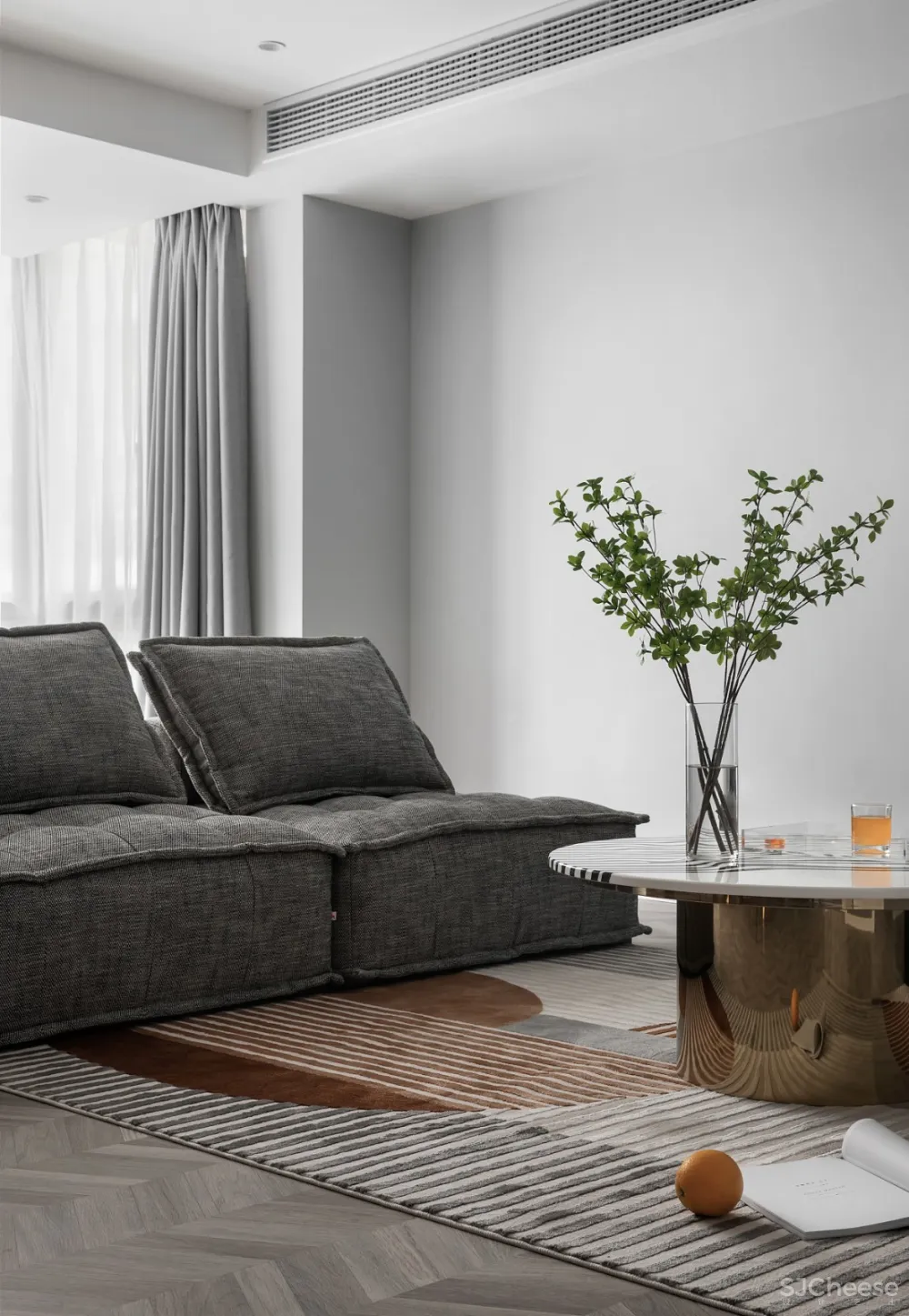 GHB空间设计 / 简约住宅实景 丨一間