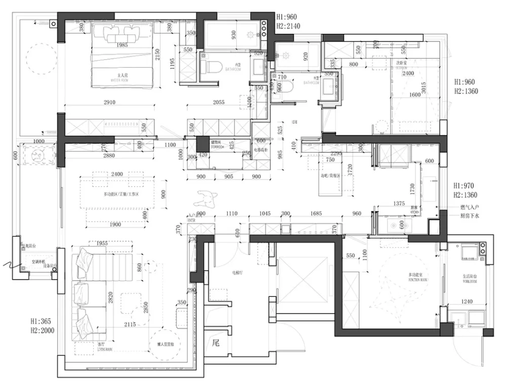 鸿泰室内 | 温州一间职业警察的极简白色减压住宅
