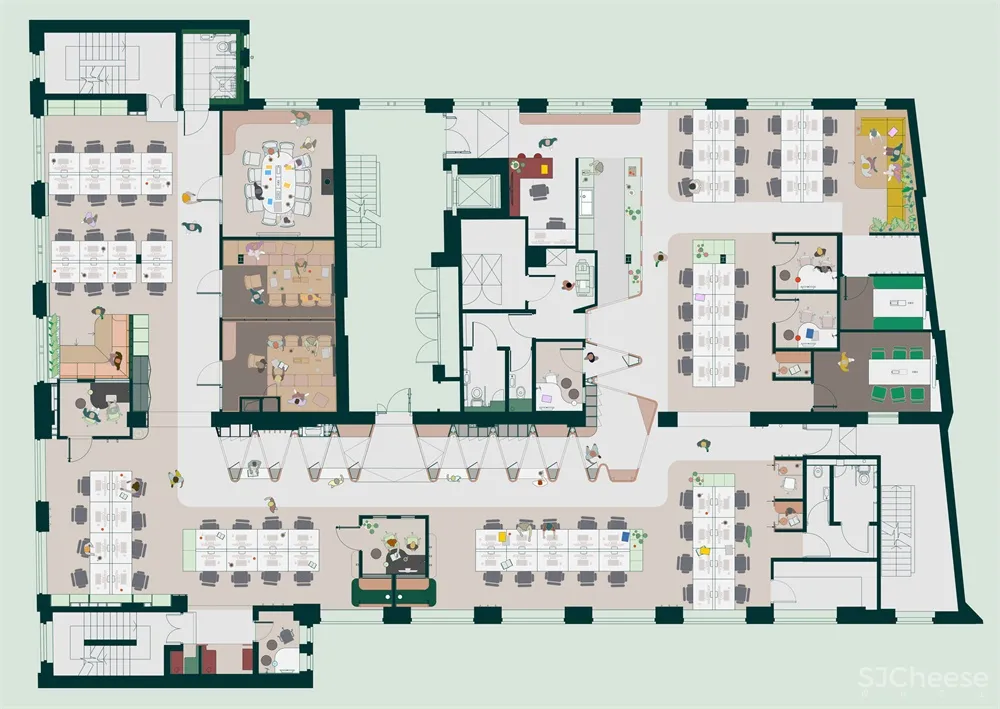 Threefold Architects l Airbnb伦敦新办公室