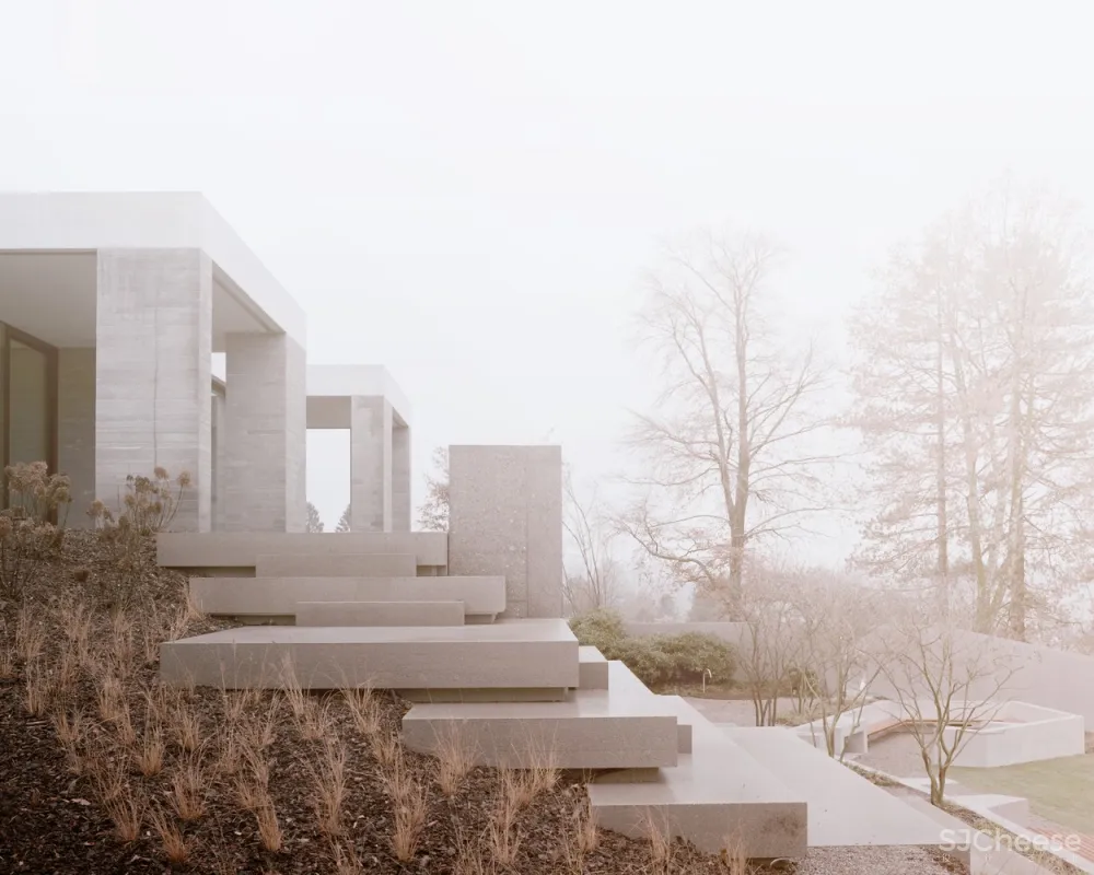 公园中的极简住宅，瑞士苏黎世 / Think Architecture