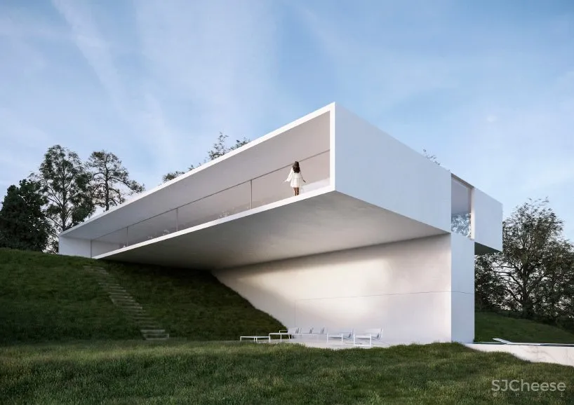 fran silvestre | 西班牙阳光海岸一座全白住宅