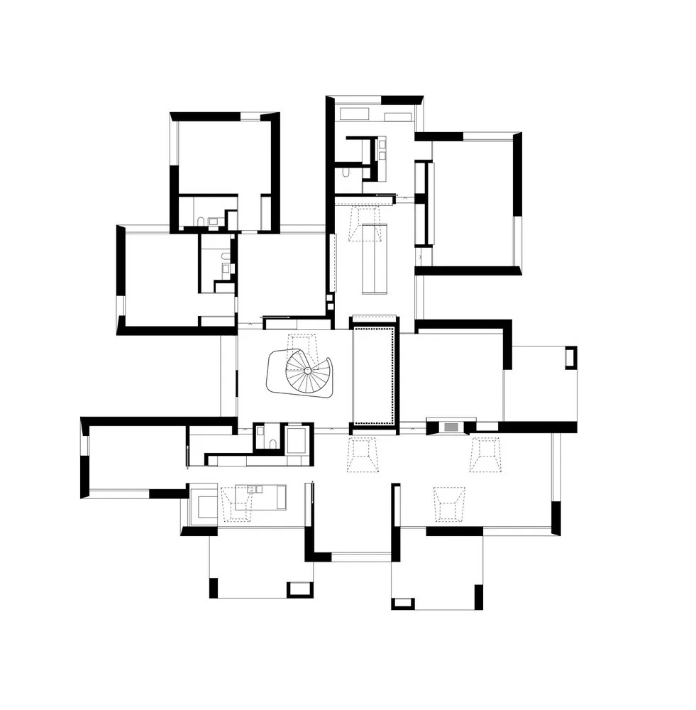 公园中的极简住宅，瑞士苏黎世 / Think Architecture