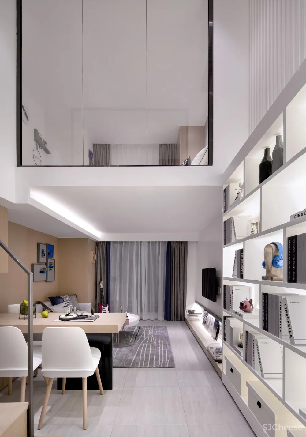 蓝调都市 南昌力高 雍湖国际LOFT公寓样板间 | 奥美设计