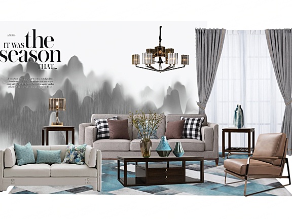 软装设计排版 – 现代轻奢丨99个方案排版+56个报价清单+396个单品白底素材丨580M