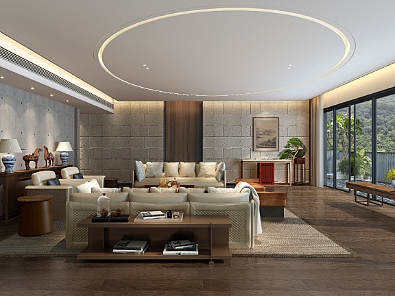 香港逸森建筑丨梧桐山豪宅丨效果图+设计方案+CAD施工图丨451M