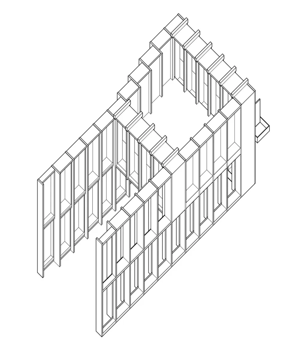 首发 | ABA architects设计,纽约市的Maharishi商店由绿色胶合板橱柜组成