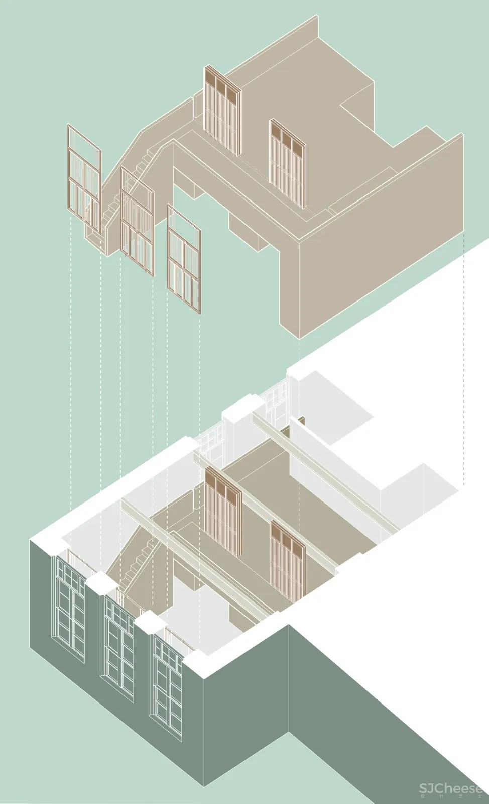 首发 | COFFEY ARCHITECTS设计,伦敦公寓翻新覆盖了数千块实木块