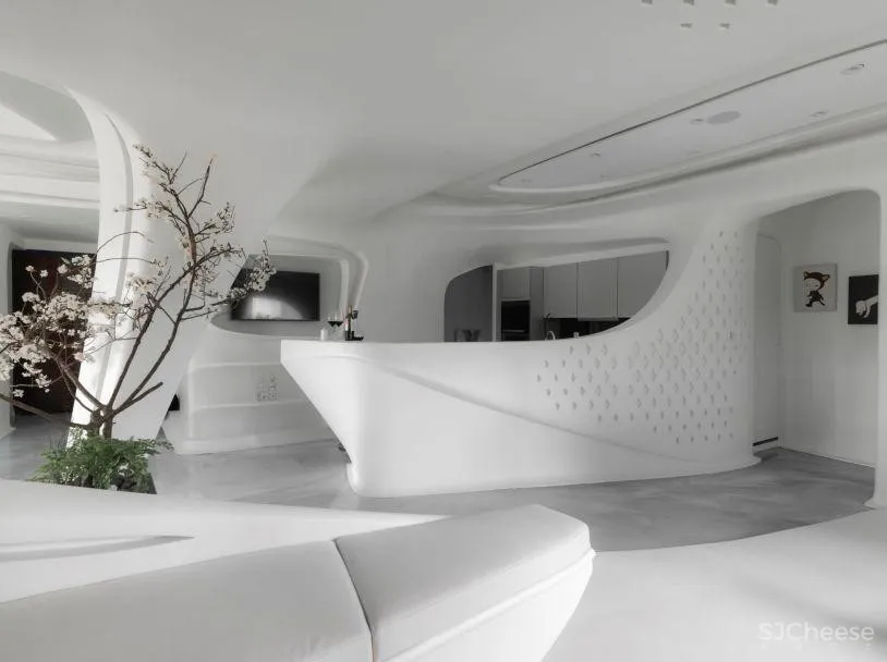 180㎡蚁穴空间设计,打造如科技电影般的未来居住空间!