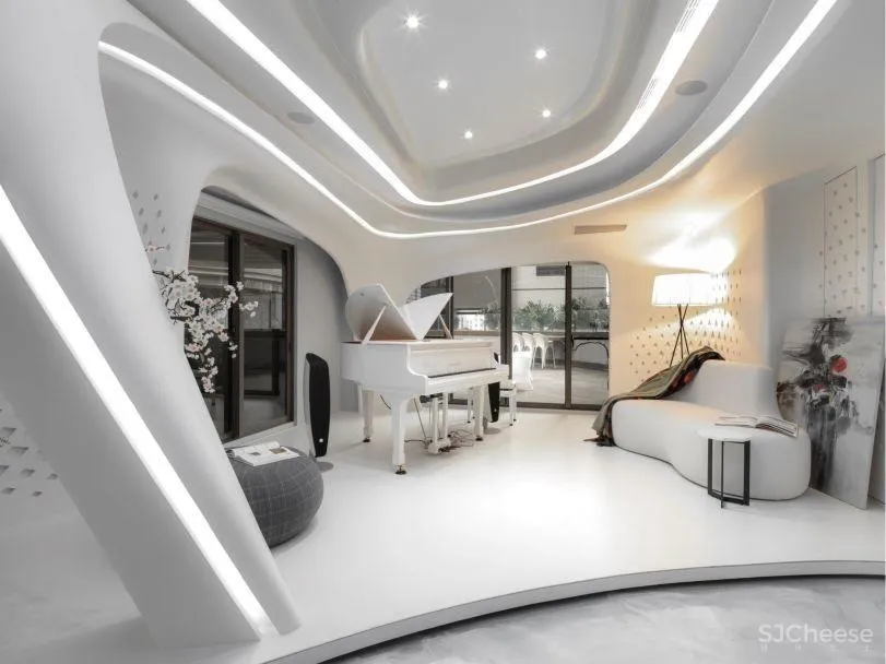 180㎡蚁穴空间设计,打造如科技电影般的未来居住空间!