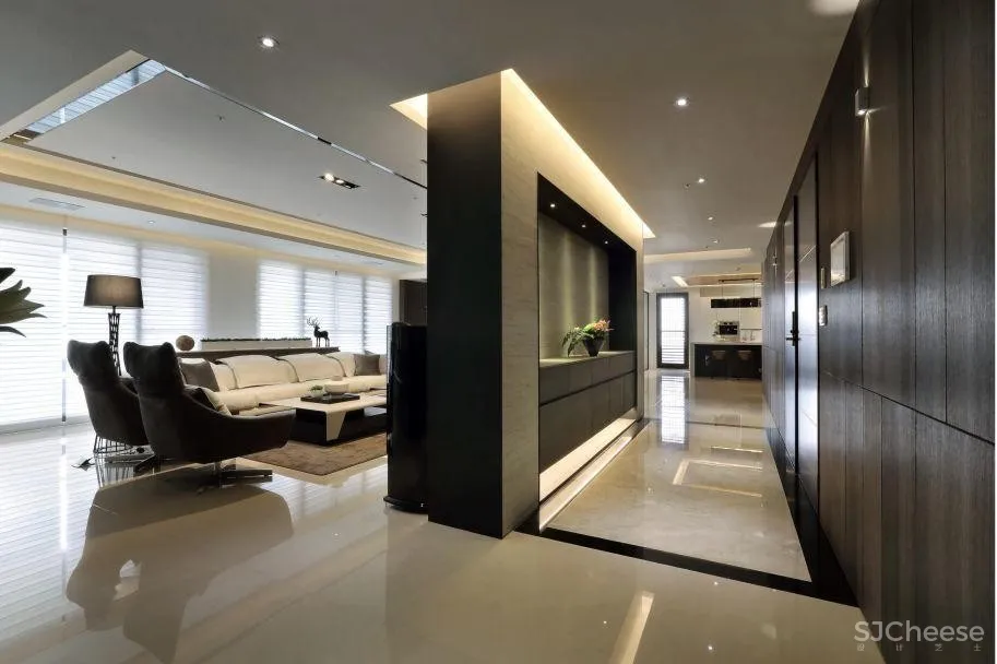 330㎡内敛豪宅设计,跳脱制式风格框架,拎着皮箱就入住!