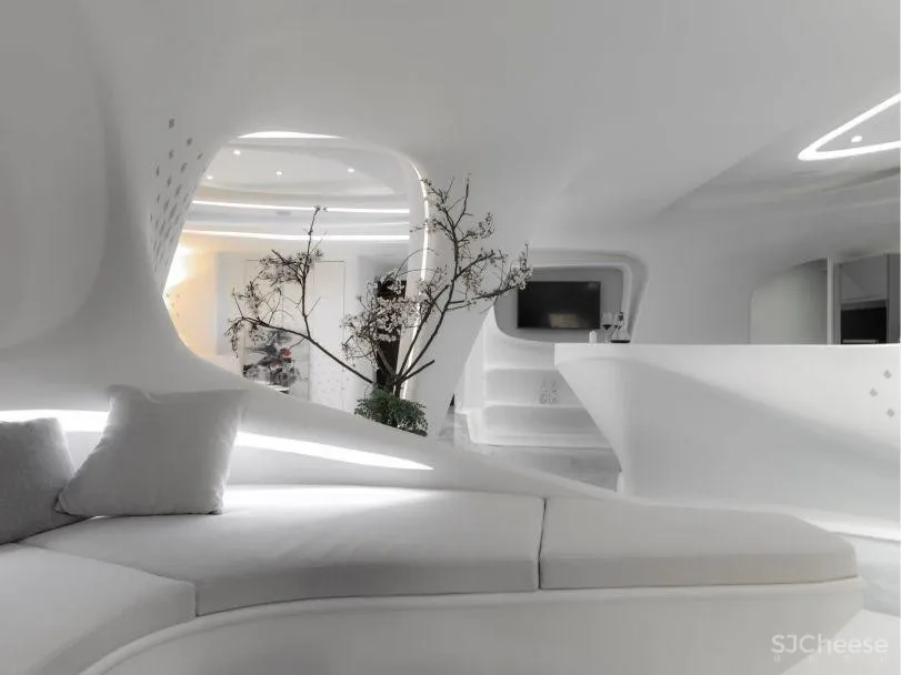 180㎡蚁穴空间设计,打造如科技电影般的未来居住空间!