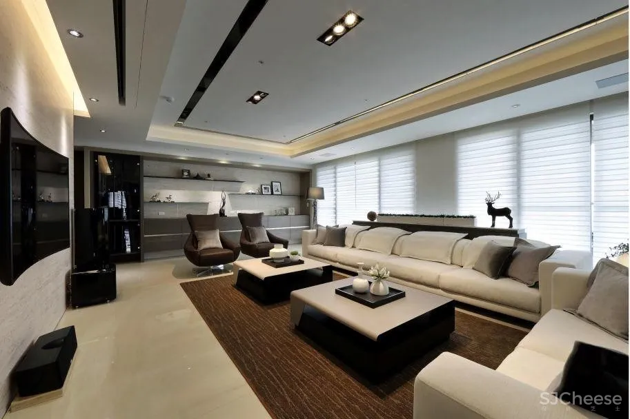 330㎡内敛豪宅设计,跳脱制式风格框架,拎着皮箱就入住!