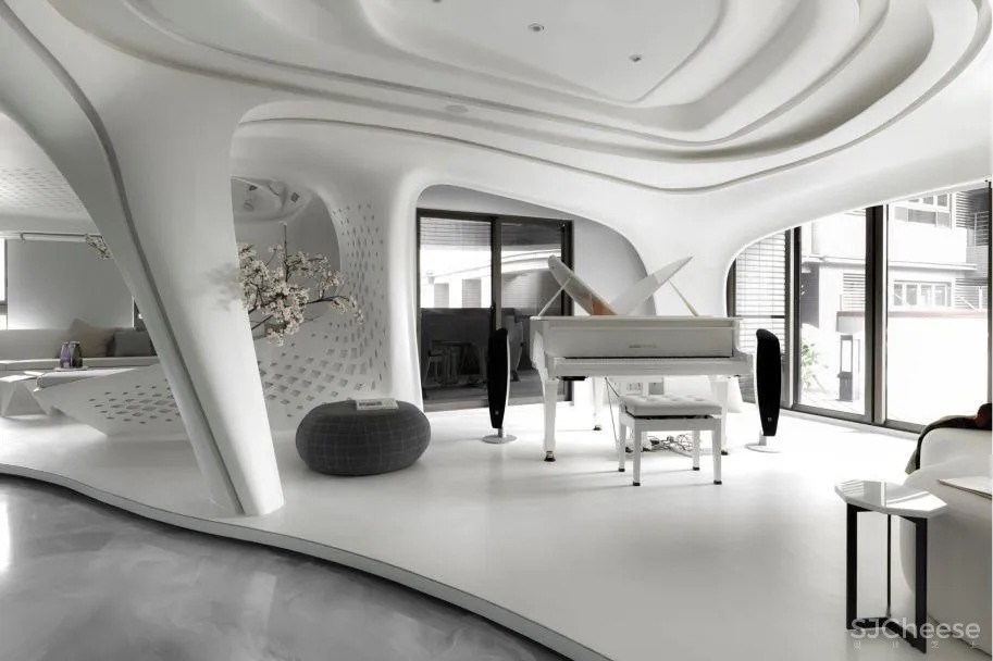 180㎡蚁穴空间设计,打造如科技电影般的未来居住空间!