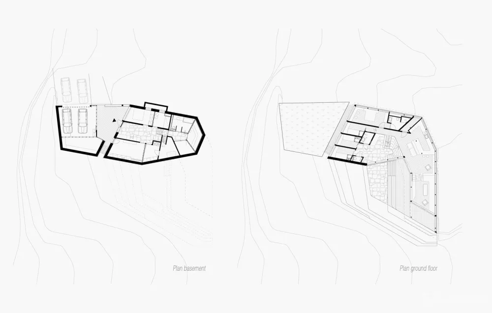 挪威L形雪地小屋 / Helen & Hard architects