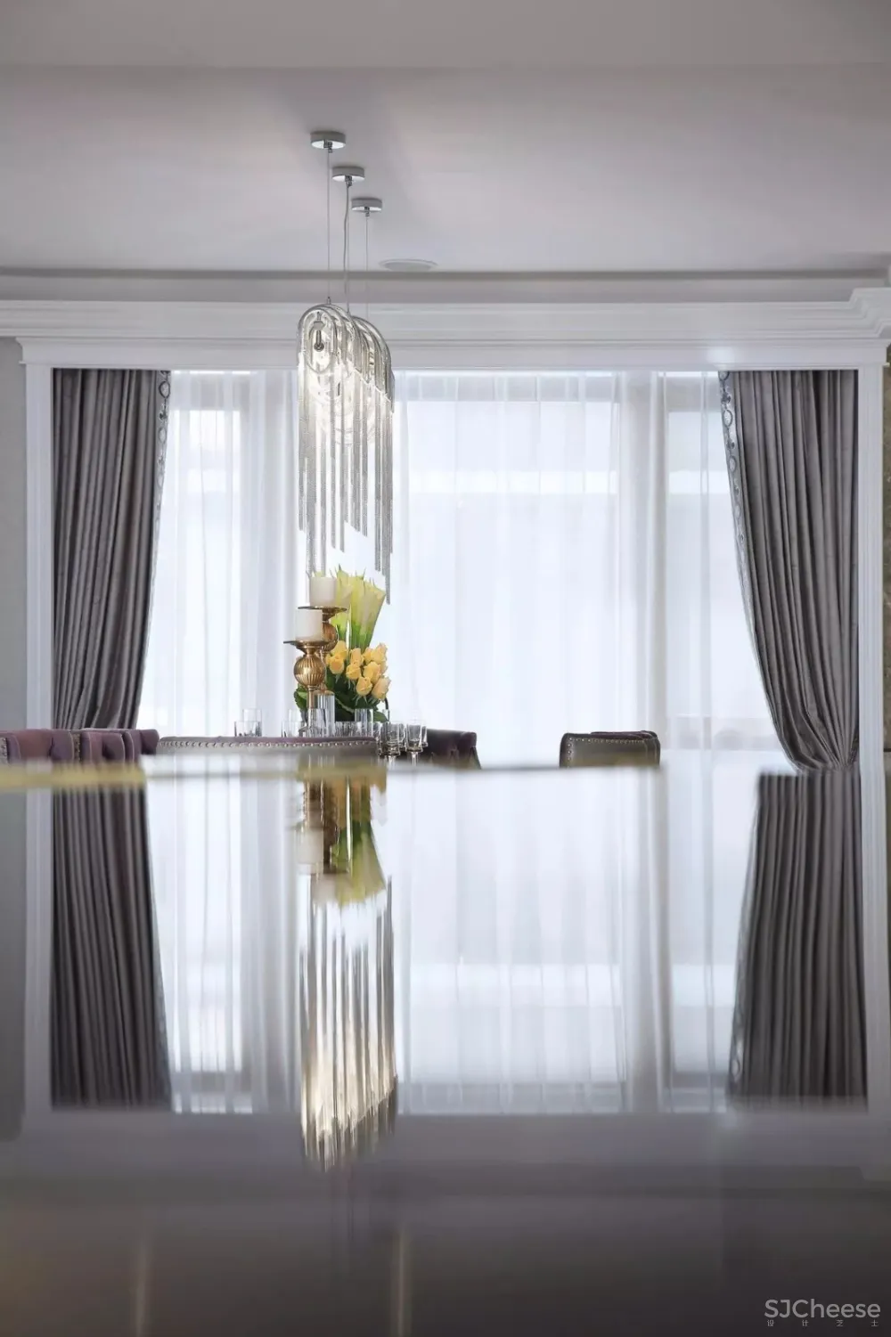 丁香紫浪漫色调的样板间设计丨每一寸空间都动人心扉