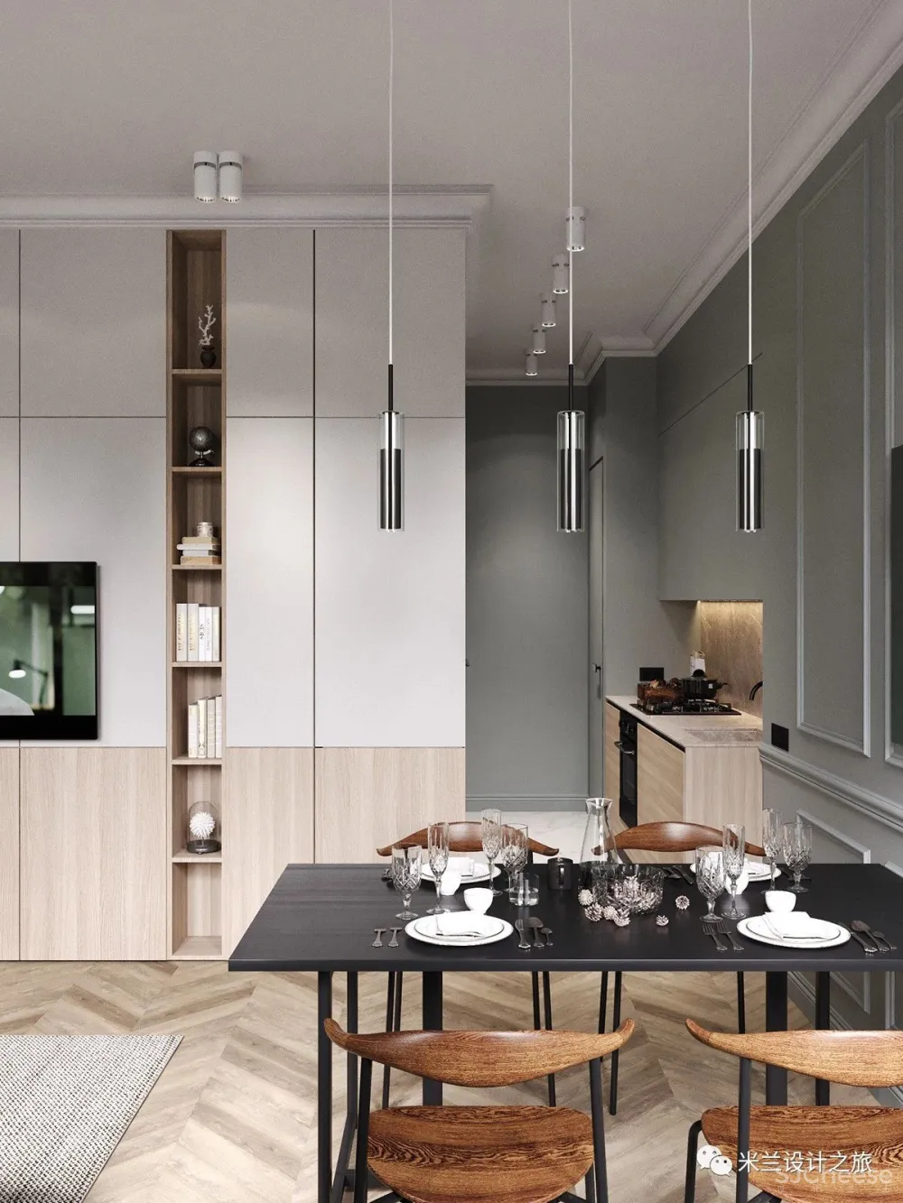 一套74m²莫兰迪配色的住宅,非凡气质的至臻格调!