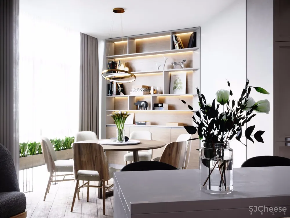 俄罗斯现代暖调住宅设计 | Maksim Demchenko