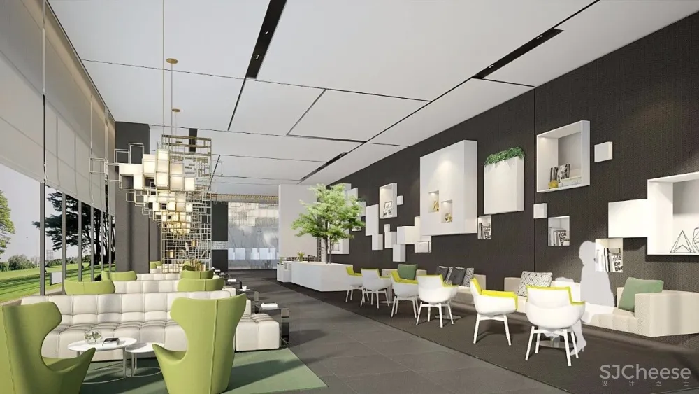 融汇中西的当代美学设计售楼中心设计方案&高清摄影 首