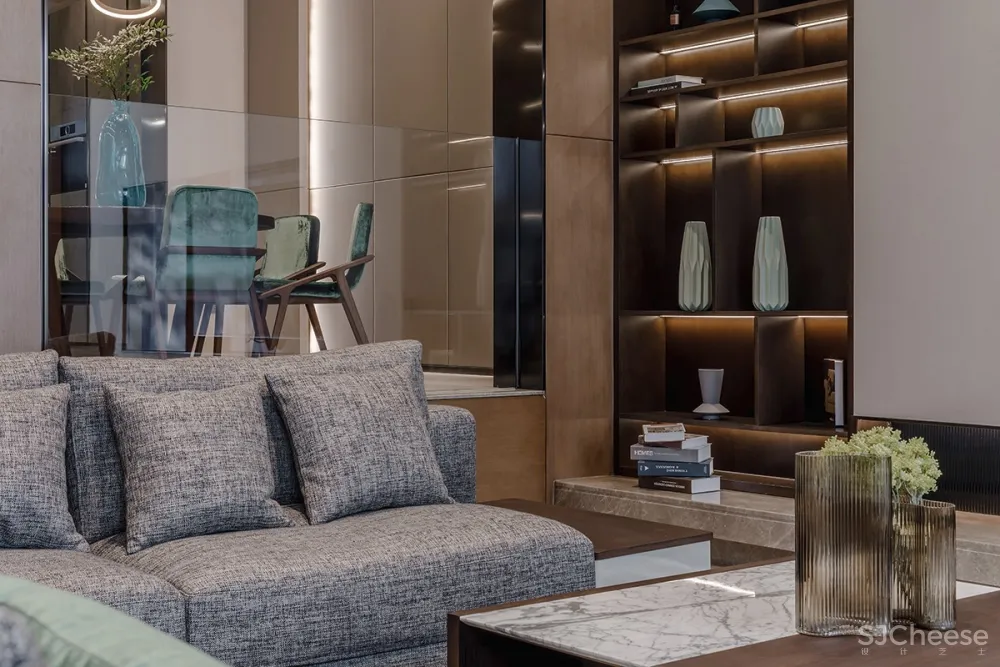 350M²联排别墅具高质感和舒适感的生活空间，体现了一种“平静的奢华”