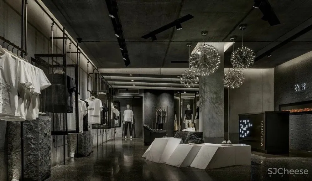 高级灰打造的商业空间,震撼灵魂的美