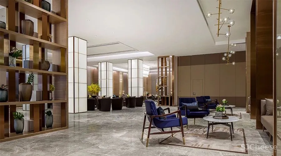 【觉度设计】1300平方米营销中心 | 冷抽象中的感性空间!