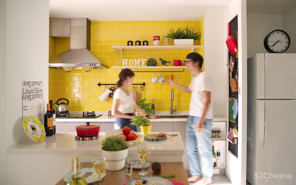 A Lentil Design | 大胆的色彩组合家装公寓