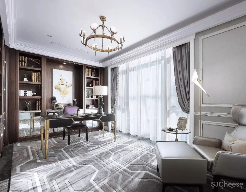 丁香紫浪漫色调的样板间设计丨每一寸空间都动人心扉