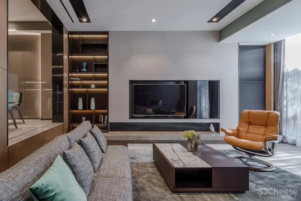 350M²联排别墅具高质感和舒适感的生活空间，体现了一种“平静的奢华”