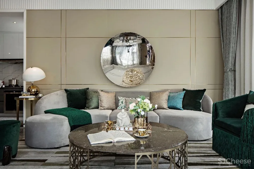 【集艾设计】165㎡英伦名仕品格别墅样板间设计方案 首